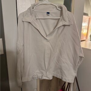 Old Navy Cream Pullover Hoodie